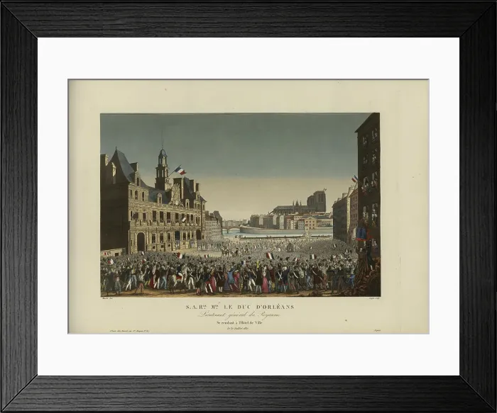 Framed Print : Son Altesse Royale Monseigneur le duc d'Orléans, lieutenant général du royaume... 1830-1831. Creator: Courvoisier-Voisin, Henri (1757-1830) Framed Print : Son Altesse Royale Monseigneur le duc d'Orléans, lieutenant général du royaume... 1830-1831. Creator: Courvoisier-Voisin, Henri (1757-1830)