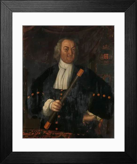 Framed Print : Hendrik Swaardecroon (1718-1725), 1723. Creator: Hendrik van den Bosch Framed Print : Hendrik Swaardecroon (1718-1725), 1723. Creator: Hendrik van den Bosch