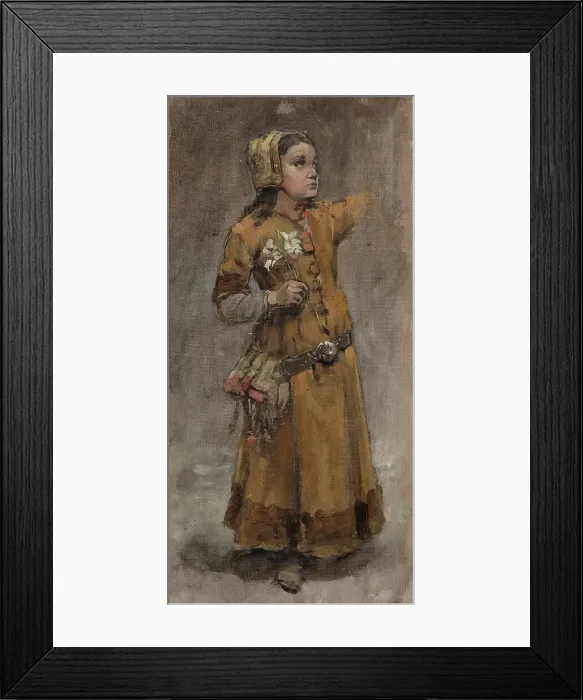 Framed Print : A Girl. Study for Valdemar Atterdag Holding Visby to Ransom, 1882. Creator: Carl Gustaf Hellqvist Framed Print : A Girl. Study for Valdemar Atterdag Holding Visby to Ransom, 1882. Creator: Carl Gustaf Hellqvist