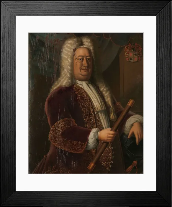 Framed Print : Dirk van Cloon (1730-1735), 1733. Creator: Hendrik van den Bosch Framed Print : Dirk van Cloon (1730-1735), 1733. Creator: Hendrik van den Bosch