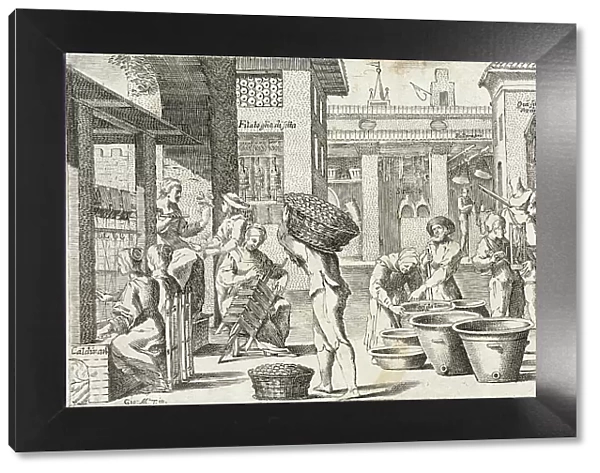 Trades Practiced in Bologna, c1640. Creators: Agostino Parisini, Francesco Curti