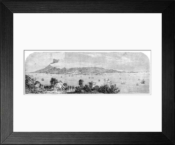 Framed Print : My Last Look at Sicily, taken by our special artist, Frank Vizetelly, from the coast of... 1860. Creator: Unknown. My Last Look at Sicily, taken by our special artist, Frank Vizetelly, from the coast of... 1860. Creator: Unknown Framed Print : My Last Look at Sicily, taken by our special artist, Frank Vizetelly, from the coast of... 1860. Creator: Unknown. My Last Look at Sicily, taken by our special artist, Frank Vizetelly, from the coast of... 1860. Creator: Unknown