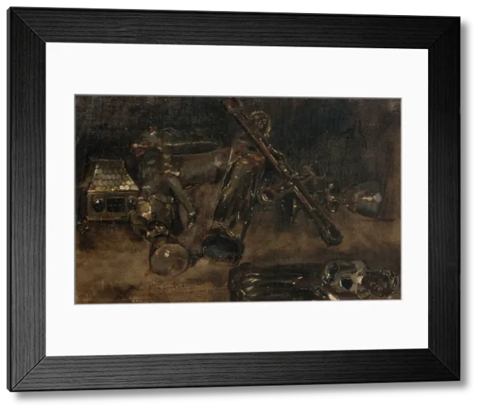 Framed Print : Church Plate and Images. Study for Waldemar Atterdag Holding Visby to Ransom.1882. Creator: Carl Gustaf Hellqvist Framed Print : Church Plate and Images. Study for Waldemar Atterdag Holding Visby to Ransom.1882. Creator: Carl Gustaf Hellqvist