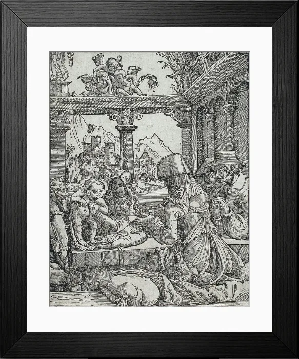 Framed Print : The Holy Kinship, c1520. Creator: Albrecht Altdorfer Framed Print : The Holy Kinship, c1520. Creator: Albrecht Altdorfer