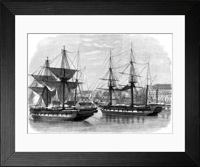 Framed Print : The Arsenal at Naples - from a drawing by S. Read, 1860. Creator: Unknown Framed Print : The Arsenal at Naples - from a drawing by S. Read, 1860. Creator: Unknown