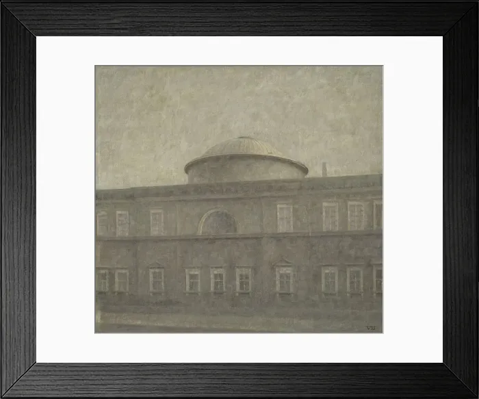 Framed Print : The Royal Palace Church in Copenhagen, 1910. Creator: Vilhelm Hammershoi Framed Print : The Royal Palace Church in Copenhagen, 1910. Creator: Vilhelm Hammershoi