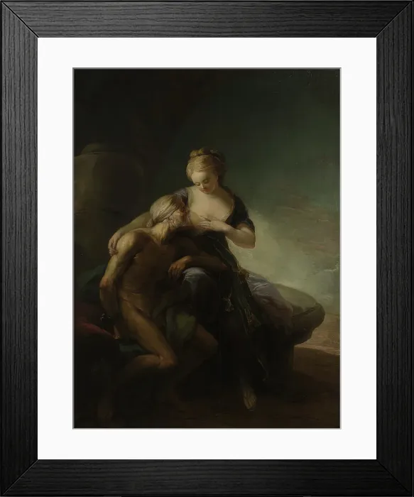 Framed Print : Caritas Romana. Allegory of Love, 1772. Creator: Carl Gustaf Pilo Framed Print : Caritas Romana. Allegory of Love, 1772. Creator: Carl Gustaf Pilo