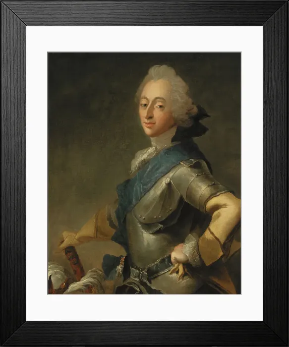 Framed Print : Frederik V, King of Denmark, mid-late 18th century. Creator: Carl Gustaf Pilo Framed Print : Frederik V, King of Denmark, mid-late 18th century. Creator: Carl Gustaf Pilo
