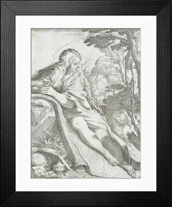 Framed Print : Saint Mary Magdalene, 1591. Creator: Annibale Carracci