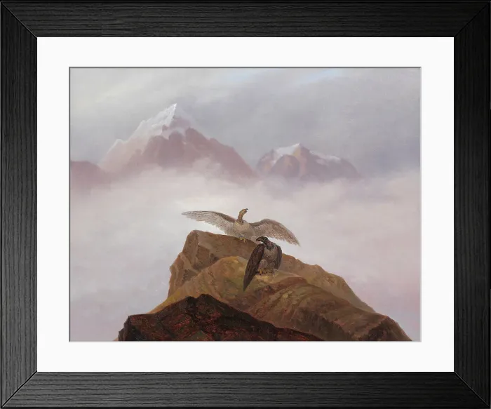 Framed Print : Fantasy of the Alps, 1822. Creator: Carl Gustav Carus Framed Print : Fantasy of the Alps, 1822. Creator: Carl Gustav Carus