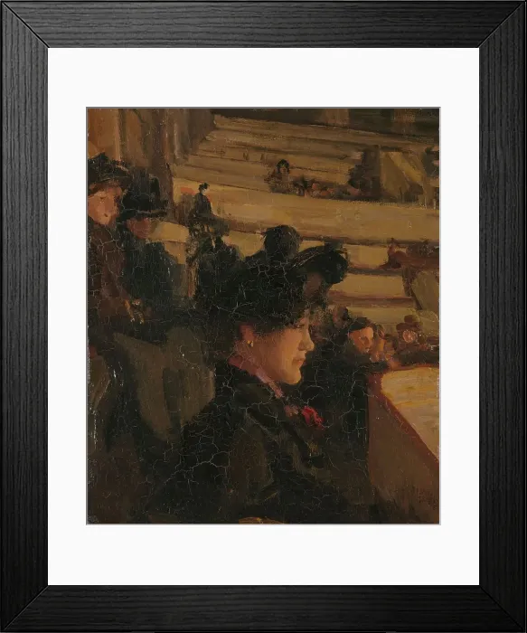 Framed Print : At the Theatre, c.1895. Creator: Isaac Lazerus Israels Framed Print : At the Theatre, c.1895. Creator: Isaac Lazerus Israels