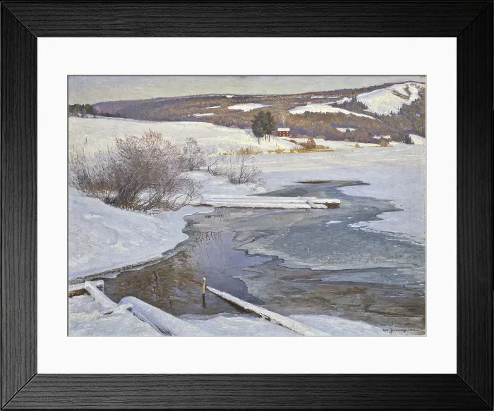 Framed Print : A Cold September Day in Medelpad, 1904. Creator: Carl Johansson Framed Print : A Cold September Day in Medelpad, 1904. Creator: Carl Johansson