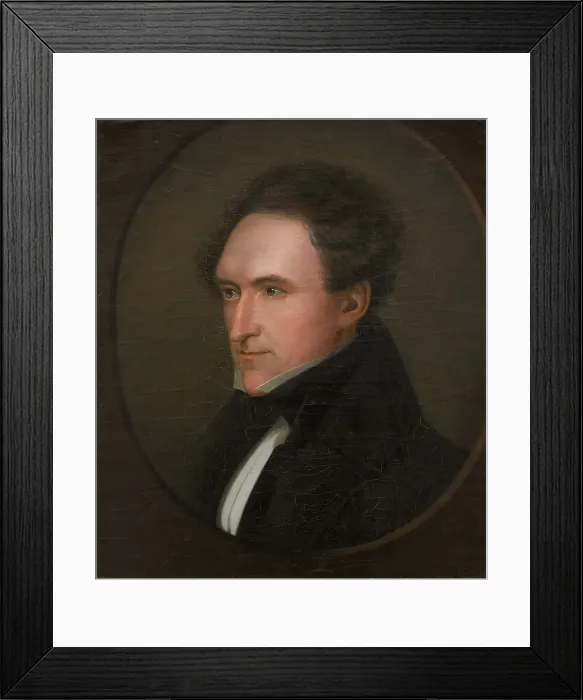 Framed Print : Carl Jonas Ludvig Love Almquist (1793-1866), writer, mid-late 19th century. Creator: Johan Gustaf Köhler