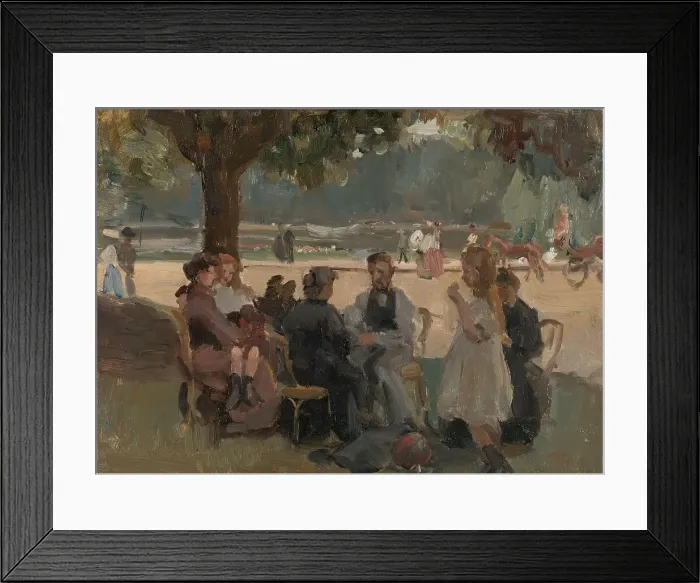 Framed Print : In the Bois de Boulogne near Paris, c.1906. Creator: Isaac Lazerus Israels Framed Print : In the Bois de Boulogne near Paris, c.1906. Creator: Isaac Lazerus Israels