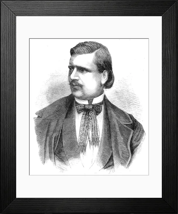 Framed Print : Antonio Giuglini, the Great Singer - from a photograph by Herbert Watkins, 1860. Creator: Unknown Framed Print : Antonio Giuglini, the Great Singer - from a photograph by Herbert Watkins, 1860. Creator: Unknown