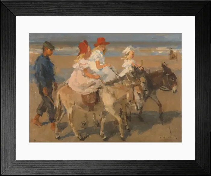 Framed Print : Donkey Rides on the Beach, c.1890-c.1901. Creator: Isaac Lazerus Israels Framed Print : Donkey Rides on the Beach, c.1890-c.1901. Creator: Isaac Lazerus Israels