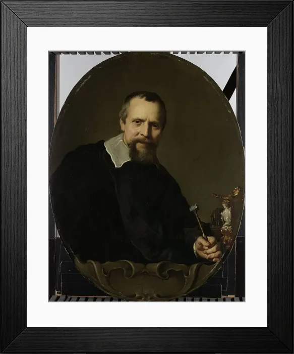Framed Print : Portrait of Johannes Lutma, 1638-1651. Creator: Jacob Adriaensz. Backer Framed Print : Portrait of Johannes Lutma, 1638-1651. Creator: Jacob Adriaensz. Backer