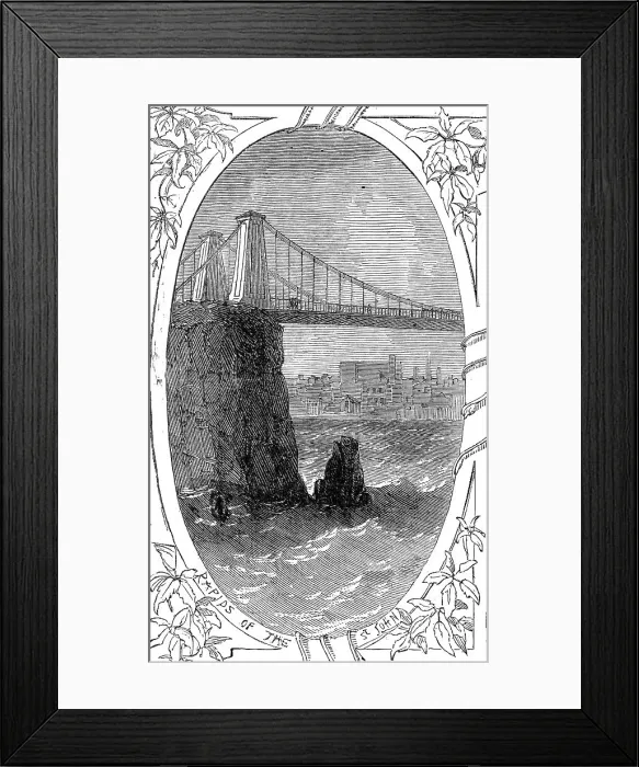 Framed Print : Rapids of the St. John, 1860. Creator: Smyth Framed Print : Rapids of the St. John, 1860. Creator: Smyth