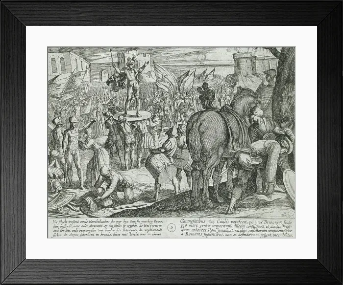 Framed Print : Two Roman Units Defeated, Publshed 1612. Creator: Antonio Tempesta Framed Print : Two Roman Units Defeated, Publshed 1612. Creator: Antonio Tempesta