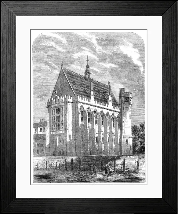 Framed Print : The Inner Temple new Law Library, 1860. Creator: Unknown Framed Print : The Inner Temple new Law Library, 1860. Creator: Unknown
