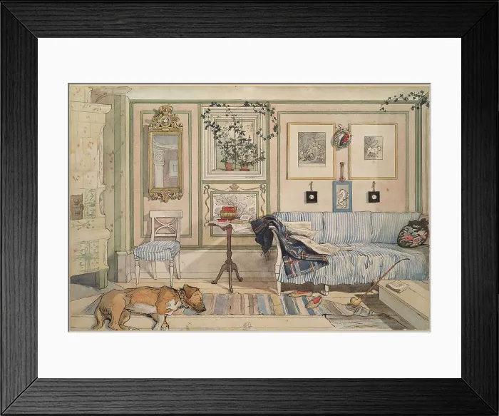 Framed Print : Cosy Corner. From A Home (26 watercolours), c19th century. Creator: Carl Larsson Framed Print : Cosy Corner. From A Home (26 watercolours), c19th century. Creator: Carl Larsson