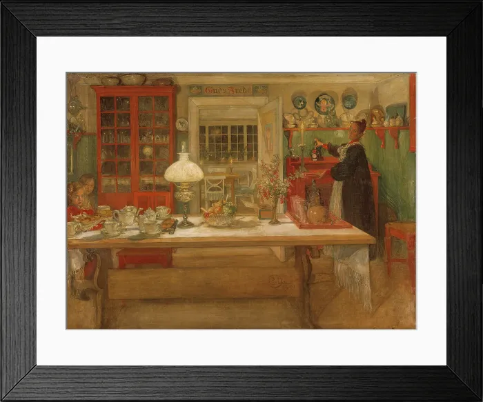 Framed Print : Getting Ready for a Game, 1901. Creator: Carl Larsson Framed Print : Getting Ready for a Game, 1901. Creator: Carl Larsson