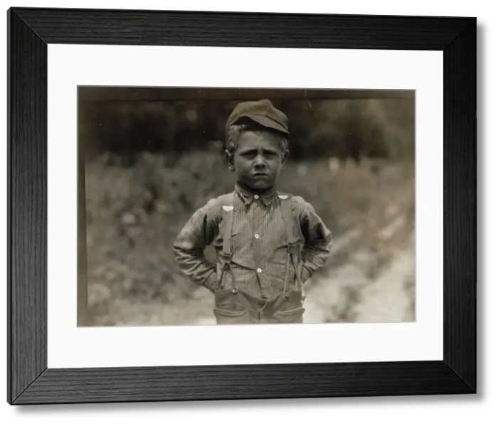 Framed Print : Rural Field Worker, New England, 1915. Creator: Lewis Wickes Hine Framed Print : Rural Field Worker, New England, 1915. Creator: Lewis Wickes Hine