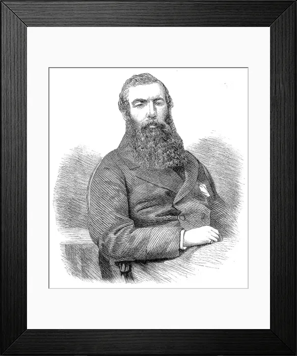 Framed Print : J. W. Malcolm, Esq. the newly-elected M.P. for Boston - from a photograph by Claudet, 1860. Creator: Unknown Framed Print : J. W. Malcolm, Esq. the newly-elected M.P. for Boston - from a photograph by Claudet, 1860. Creator: Unknown