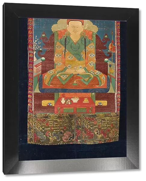 Thangka of the Tibetan king Songtsen Gampo, 18th century. Creator: Tibetan culture