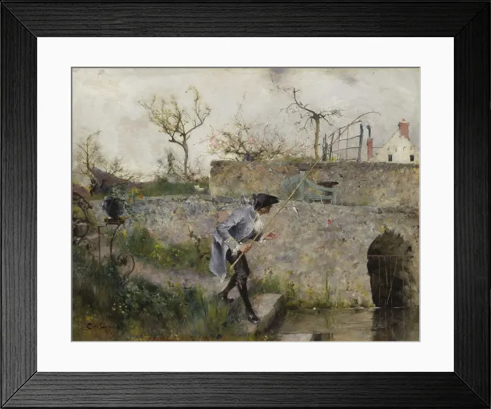 Framed Print : A Bite!, 1885. Creator: Carl Larsson Framed Print : A Bite!, 1885. Creator: Carl Larsson