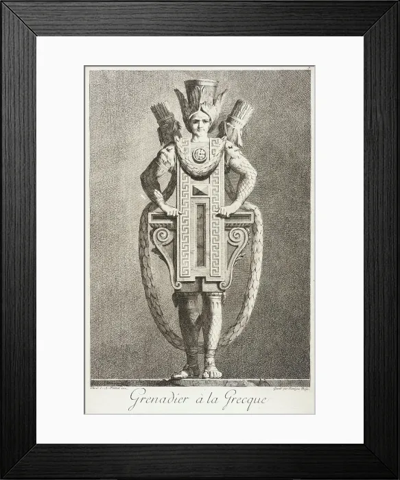 Framed Print : Grenadier à la Grecque, 1771. Creator: Bossi Framed Print : Grenadier à la Grecque, 1771. Creator: Bossi