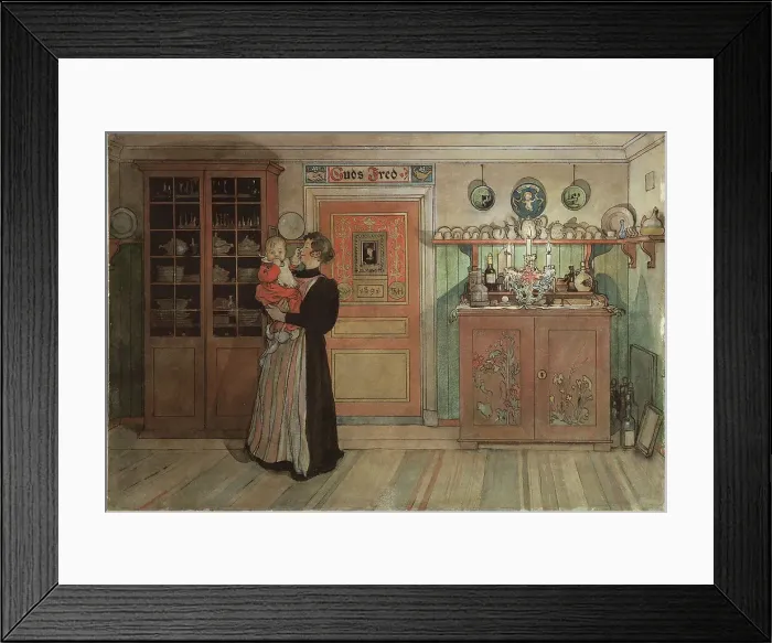 Framed Print : Between Christmas and New Year. From A Home (26 watercolours), c19th century. Creator: Carl Larsson Framed Print : Between Christmas and New Year. From A Home (26 watercolours), c19th century. Creator: Carl Larsson