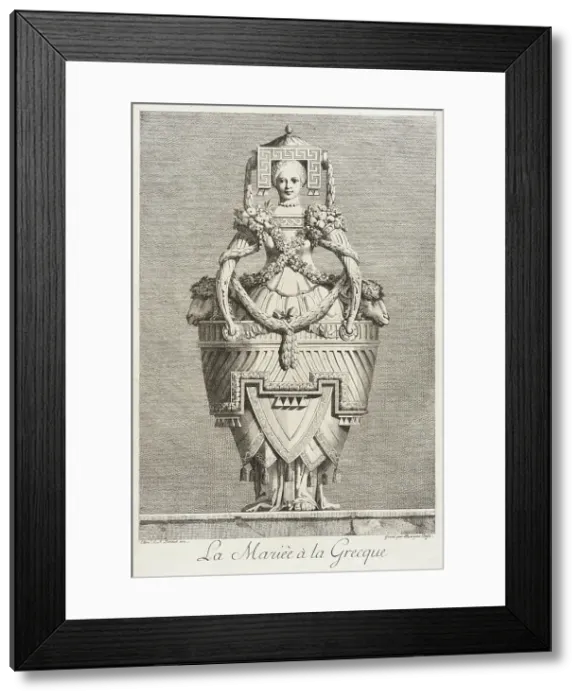 Framed Print : La Mariée à la Grecque, 1771. Creator: Bossi Framed Print : La Mariée à la Grecque, 1771. Creator: Bossi