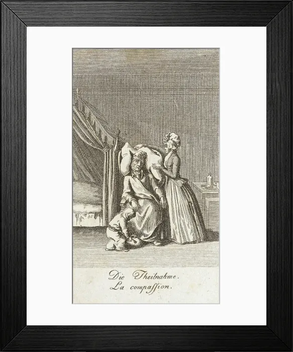 Framed Print : Illustration for Uprightness and Hypocrisy, 1793. Creator: Daniel Nikolaus Chodowiecki Framed Print : Illustration for Uprightness and Hypocrisy, 1793. Creator: Daniel Nikolaus Chodowiecki