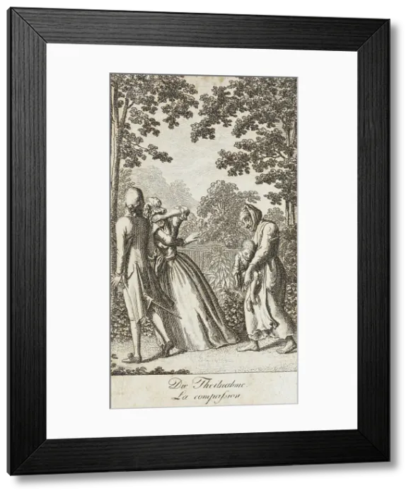 Framed Print : Illustration for Uprightness and Hypocrisy, 1793. Creator: Daniel Nikolaus Chodowiecki Framed Print : Illustration for Uprightness and Hypocrisy, 1793. Creator: Daniel Nikolaus Chodowiecki