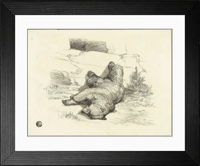 Framed Print : Russian Bear, n.d. Creator: Auguste-Andre Lancon Framed Print : Russian Bear, n.d. Creator: Auguste-Andre Lancon
