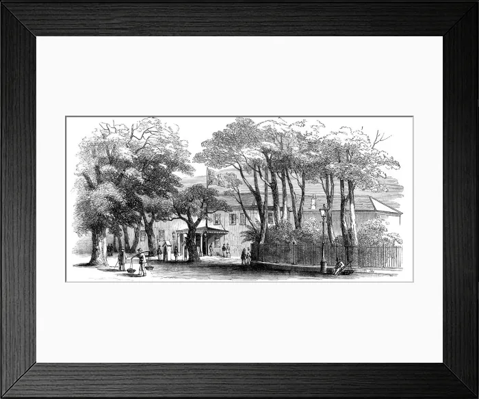 Framed Print : Government House, Cape Town, 1860. Creator: Unknown Framed Print : Government House, Cape Town, 1860. Creator: Unknown