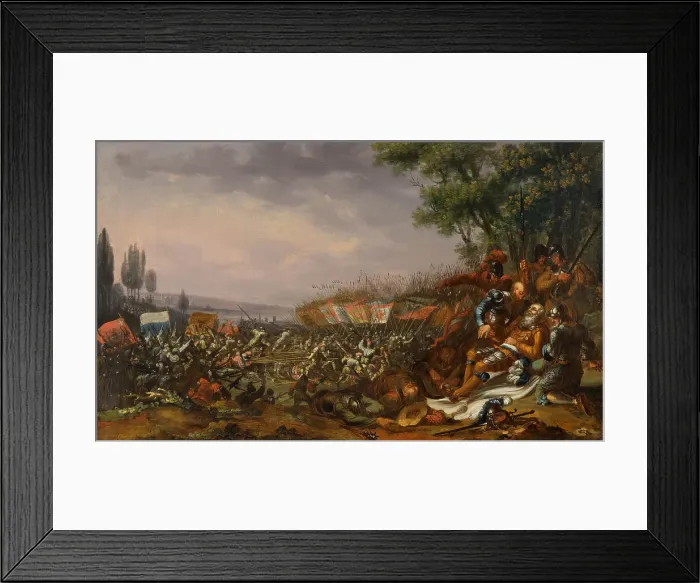 Framed Print : The Battle of Sempach on 9 July 1386, 18th century. Creator: Anonymous Framed Print : The Battle of Sempach on 9 July 1386, 18th century. Creator: Anonymous
