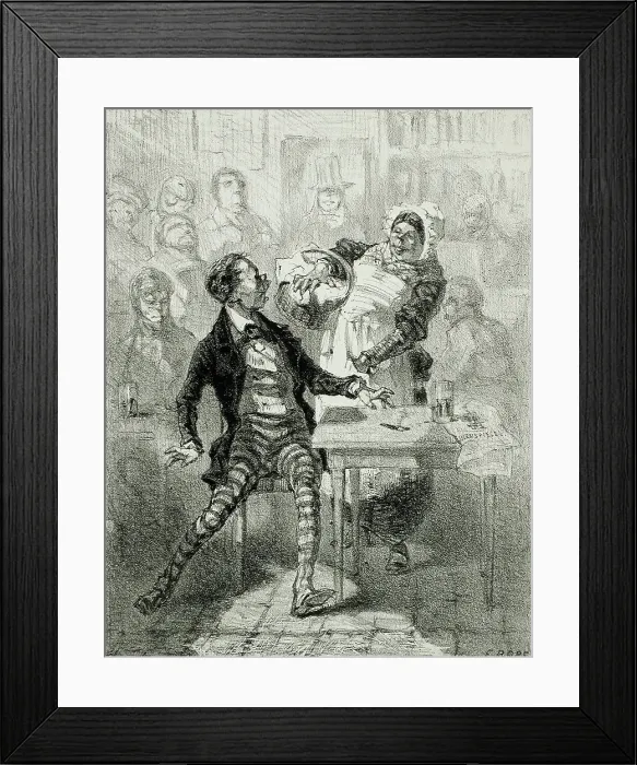 Framed Print : Les Faillites de Cupidon, 1856. Creator: Félicien Rops Framed Print : Les Faillites de Cupidon, 1856. Creator: Félicien Rops