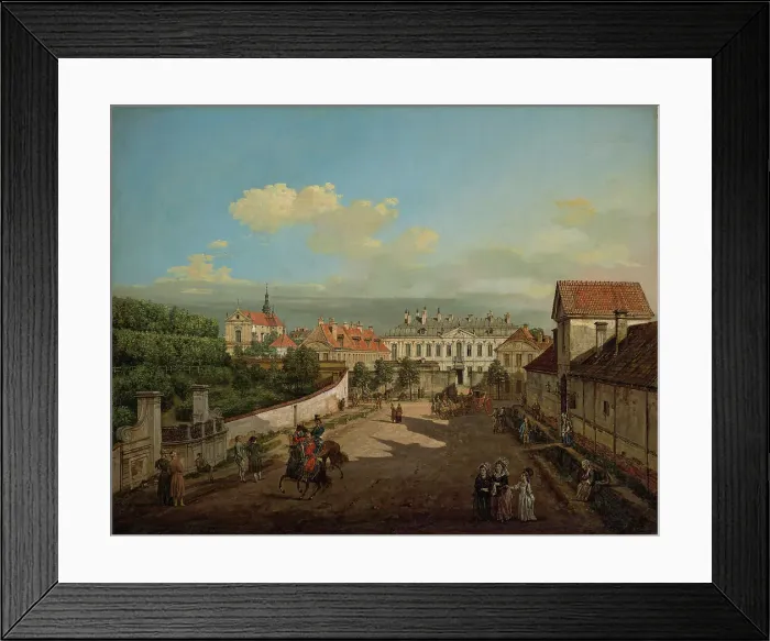 Framed Print : The Blue Palace in Warsaw, 1779. Creator: Bellotto, Bernardo (1720-1780) Framed Print : The Blue Palace in Warsaw, 1779. Creator: Bellotto, Bernardo (1720-1780)