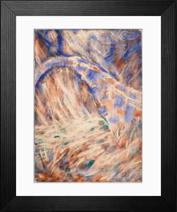 Framed Print : The Bridge, 1933. Creator: Rohlfs, Christian (1849-1938) Framed Print : The Bridge, 1933. Creator: Rohlfs, Christian (1849-1938)
