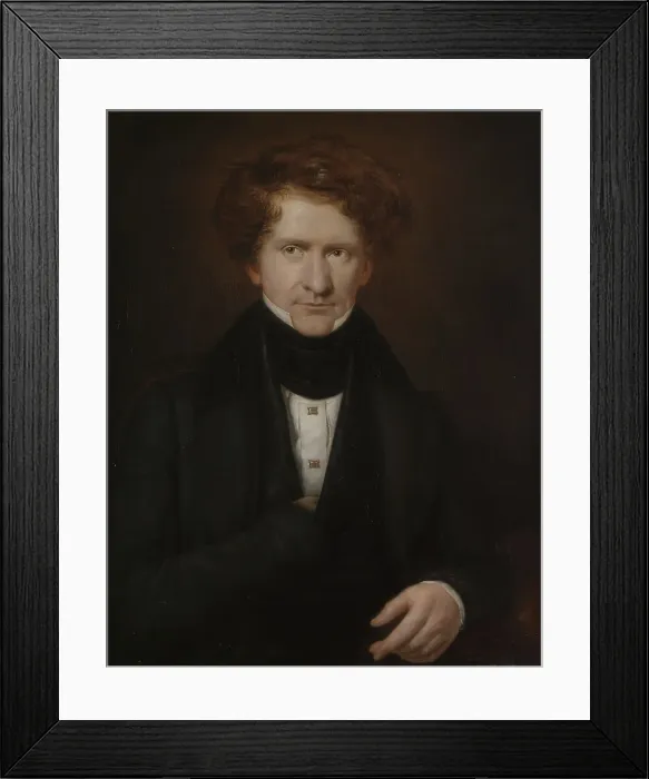 Framed Print : Adolf Fredrik Lindblad, 1801-1878, 1835. Creator: Carl Peter Mazer Framed Print : Adolf Fredrik Lindblad, 1801-1878, 1835. Creator: Carl Peter Mazer