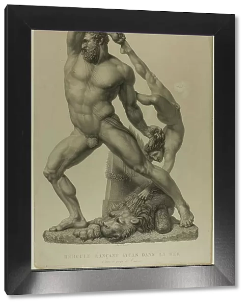 Hercules Throwing Lichas into the Sea, 1815 / 45. Creator: Auguste de Valmont