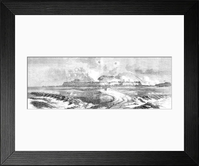 Framed Print : The storming and capture of the North Fort, Peiho, on the 21st August, 1860... Creator: Unknown Framed Print : The storming and capture of the North Fort, Peiho, on the 21st August, 1860... Creator: Unknown