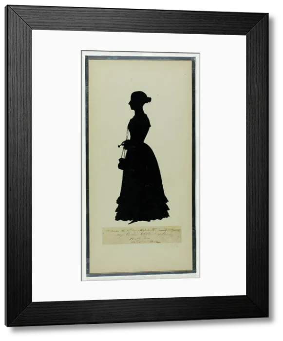 Framed Print : Miss Cecilia Clifton, December 18, 1840. Creator: Auguste Amant Constant Fidele Edouart Framed Print : Miss Cecilia Clifton, December 18, 1840. Creator: Auguste Amant Constant Fidele Edouart
