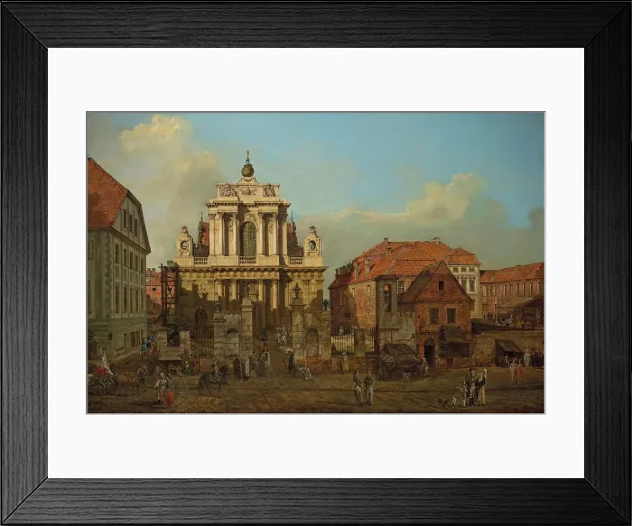 Framed Print : The Carmelite Church in Warsaw, 1780. Creator: Bellotto, Bernardo (1720-1780) Framed Print : The Carmelite Church in Warsaw, 1780. Creator: Bellotto, Bernardo (1720-1780)