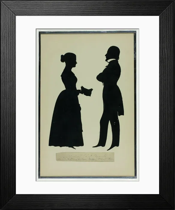 Framed Print : Mr. & Mrs. E. F. Bunnell, November 8, 1841. Creator: Auguste Amant Constant Fidele Edouart. Mr. & Mrs. E. F. Bunnell, November 8, 1841. Creator: Auguste Amant Constant Fidele Edouart Framed Print : Mr. & Mrs. E. F. Bunnell, November 8, 1841. Creator: Auguste Amant Constant Fidele Edouart. Mr. & Mrs. E. F. Bunnell, November 8, 1841. Creator: Auguste Amant Constant Fidele Edouart
