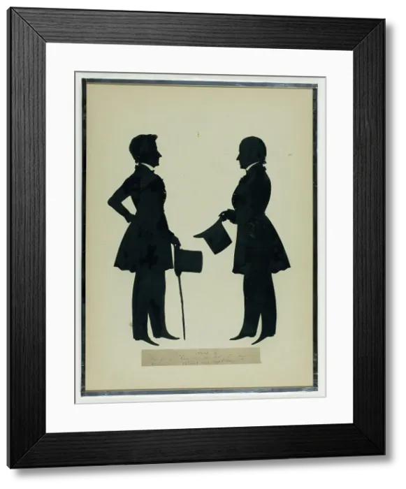 Framed Print : Henry L. and Myron H. Church, September 23, 1841. Creator: Auguste Amant Constant Fidele Edouart Framed Print : Henry L. and Myron H. Church, September 23, 1841. Creator: Auguste Amant Constant Fidele Edouart