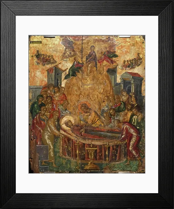 Framed Print : The Dormition of the Virgin, before 1567. Creator: El Greco, Dominico (1541-1614) Framed Print : The Dormition of the Virgin, before 1567. Creator: El Greco, Dominico (1541-1614)