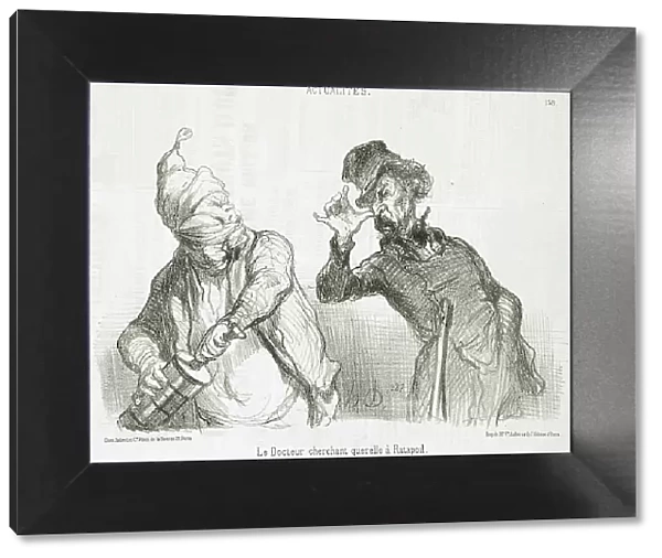 Le Docteur cherchant querelle à Ratapoil, 1851. Creator: Honore Daumier